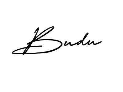 How to make Budu signature? AmerikaSignatureDemo-Regular is a professional autograph style. Create handwritten signature for Budu name. Budu signature style 3 images and pictures png