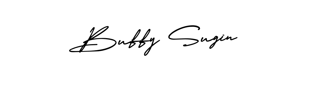 How to Draw Buffy Sugin signature style? AmerikaSignatureDemo-Regular is a latest design signature styles for name Buffy Sugin. Buffy Sugin signature style 3 images and pictures png