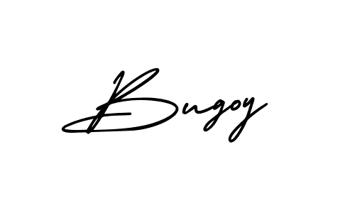 Bugoy stylish signature style. Best Handwritten Sign (AmerikaSignatureDemo-Regular) for my name. Handwritten Signature Collection Ideas for my name Bugoy. Bugoy signature style 3 images and pictures png