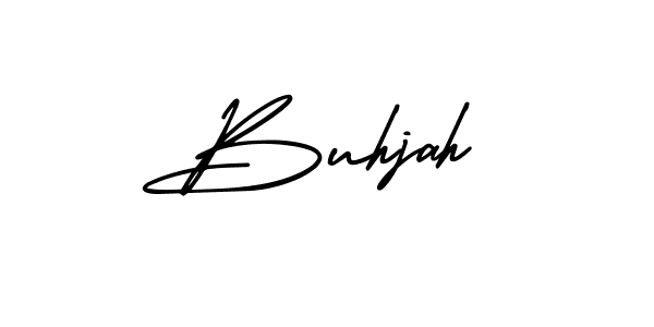 Create a beautiful signature design for name Buhjah. With this signature (AmerikaSignatureDemo-Regular) fonts, you can make a handwritten signature for free. Buhjah signature style 3 images and pictures png