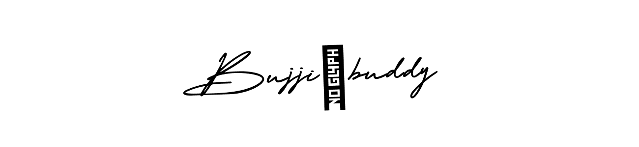 Make a beautiful signature design for name Bujji♡buddy. With this signature (AmerikaSignatureDemo-Regular) style, you can create a handwritten signature for free. Bujji♡buddy signature style 3 images and pictures png