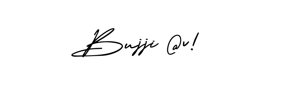 It looks lik you need a new signature style for name Bujji @v!. Design unique handwritten (AmerikaSignatureDemo-Regular) signature with our free signature maker in just a few clicks. Bujji @v! signature style 3 images and pictures png