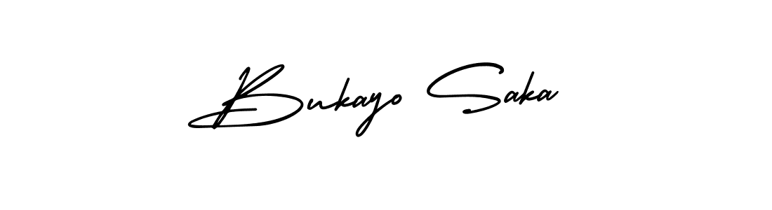 It looks lik you need a new signature style for name Bukayo Saka. Design unique handwritten (AmerikaSignatureDemo-Regular) signature with our free signature maker in just a few clicks. Bukayo Saka signature style 3 images and pictures png