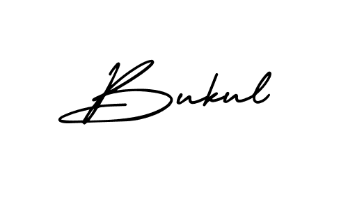 Design your own signature with our free online signature maker. With this signature software, you can create a handwritten (AmerikaSignatureDemo-Regular) signature for name Bukul. Bukul signature style 3 images and pictures png