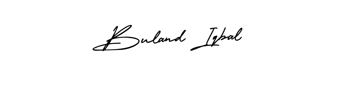 Use a signature maker to create a handwritten signature online. With this signature software, you can design (AmerikaSignatureDemo-Regular) your own signature for name Buland Iqbal. Buland Iqbal signature style 3 images and pictures png