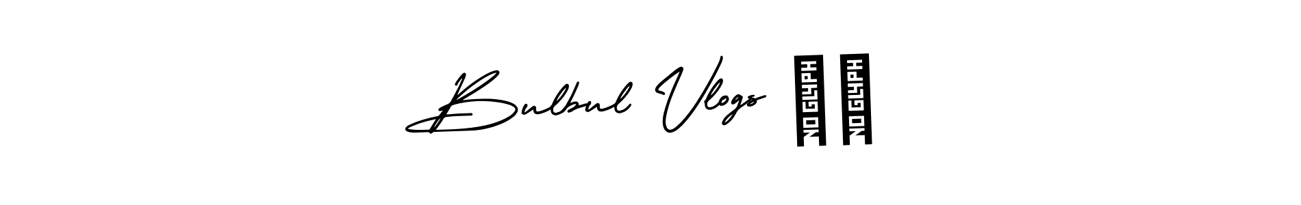 if you are searching for the best signature style for your name Bulbul Vlogs ❤️. so please give up your signature search. here we have designed multiple signature styles  using AmerikaSignatureDemo-Regular. Bulbul Vlogs ❤️ signature style 3 images and pictures png