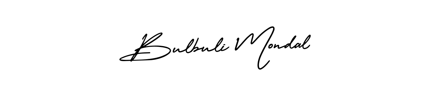 It looks lik you need a new signature style for name Bulbuli Mondal. Design unique handwritten (AmerikaSignatureDemo-Regular) signature with our free signature maker in just a few clicks. Bulbuli Mondal signature style 3 images and pictures png