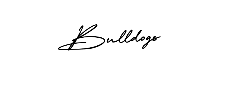 Make a beautiful signature design for name Bulldogs. With this signature (AmerikaSignatureDemo-Regular) style, you can create a handwritten signature for free. Bulldogs signature style 3 images and pictures png