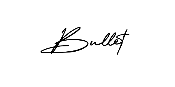 Use a signature maker to create a handwritten signature online. With this signature software, you can design (AmerikaSignatureDemo-Regular) your own signature for name Bullet. Bullet signature style 3 images and pictures png