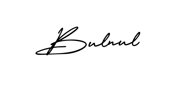 You should practise on your own different ways (AmerikaSignatureDemo-Regular) to write your name (Bulnul) in signature. don't let someone else do it for you. Bulnul signature style 3 images and pictures png