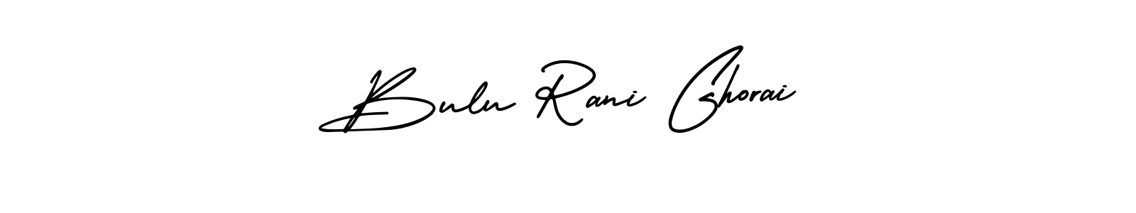Use a signature maker to create a handwritten signature online. With this signature software, you can design (AmerikaSignatureDemo-Regular) your own signature for name Bulu Rani Ghorai. Bulu Rani Ghorai signature style 3 images and pictures png