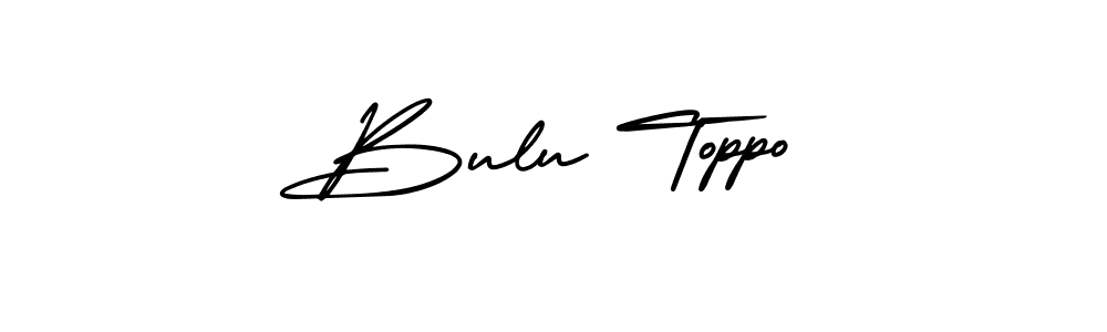 Also You can easily find your signature by using the search form. We will create Bulu Toppo name handwritten signature images for you free of cost using AmerikaSignatureDemo-Regular sign style. Bulu Toppo signature style 3 images and pictures png