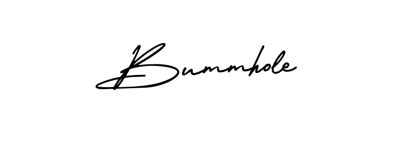 Make a beautiful signature design for name Bummhole. With this signature (AmerikaSignatureDemo-Regular) style, you can create a handwritten signature for free. Bummhole signature style 3 images and pictures png