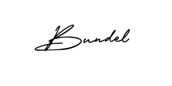 Make a beautiful signature design for name Bundel. With this signature (AmerikaSignatureDemo-Regular) style, you can create a handwritten signature for free. Bundel signature style 3 images and pictures png