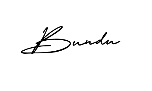 Use a signature maker to create a handwritten signature online. With this signature software, you can design (AmerikaSignatureDemo-Regular) your own signature for name Bundu. Bundu signature style 3 images and pictures png