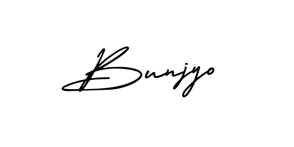 Create a beautiful signature design for name Bunjyo. With this signature (AmerikaSignatureDemo-Regular) fonts, you can make a handwritten signature for free. Bunjyo signature style 3 images and pictures png