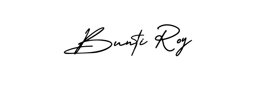This is the best signature style for the Bunti Roy name. Also you like these signature font (AmerikaSignatureDemo-Regular). Mix name signature. Bunti Roy signature style 3 images and pictures png
