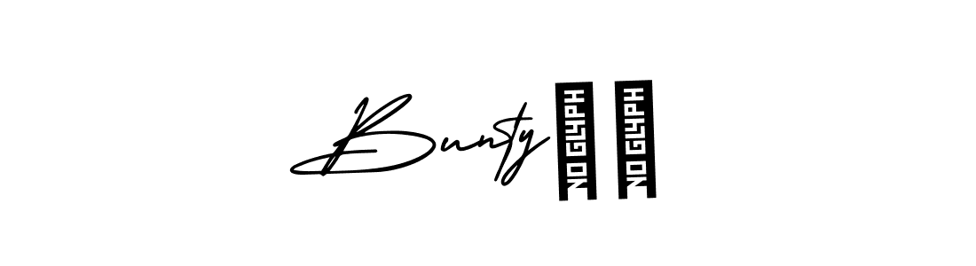 How to make Bunty❤️ signature? AmerikaSignatureDemo-Regular is a professional autograph style. Create handwritten signature for Bunty❤️ name. Bunty❤️ signature style 3 images and pictures png