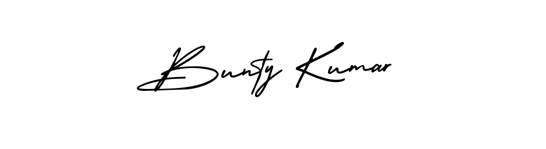 Design your own signature with our free online signature maker. With this signature software, you can create a handwritten (AmerikaSignatureDemo-Regular) signature for name Bunty Kumar. Bunty Kumar signature style 3 images and pictures png