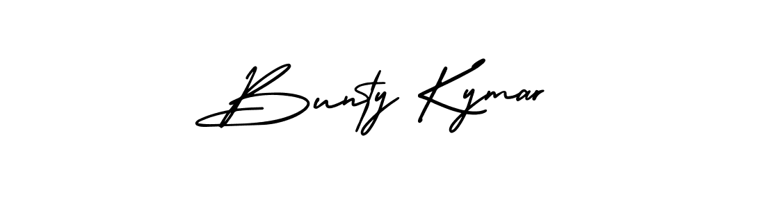 How to make Bunty Kymar signature? AmerikaSignatureDemo-Regular is a professional autograph style. Create handwritten signature for Bunty Kymar name. Bunty Kymar signature style 3 images and pictures png