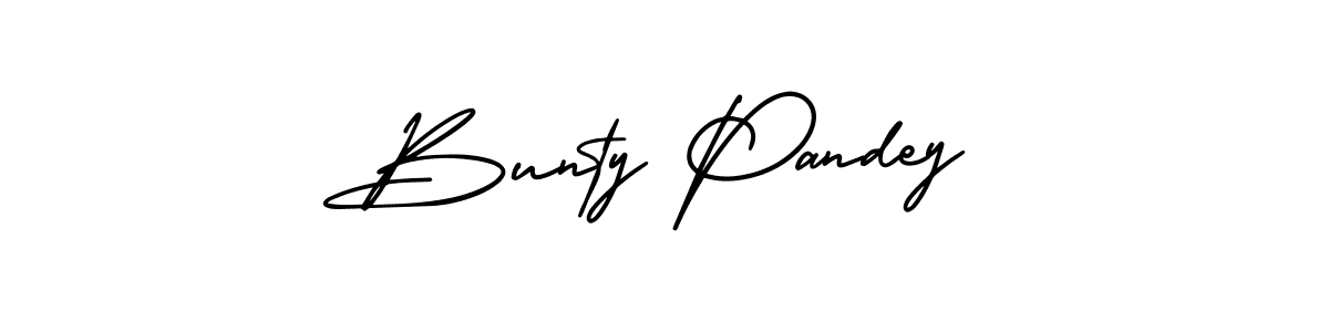 You should practise on your own different ways (AmerikaSignatureDemo-Regular) to write your name (Bunty Pandey) in signature. don't let someone else do it for you. Bunty Pandey signature style 3 images and pictures png