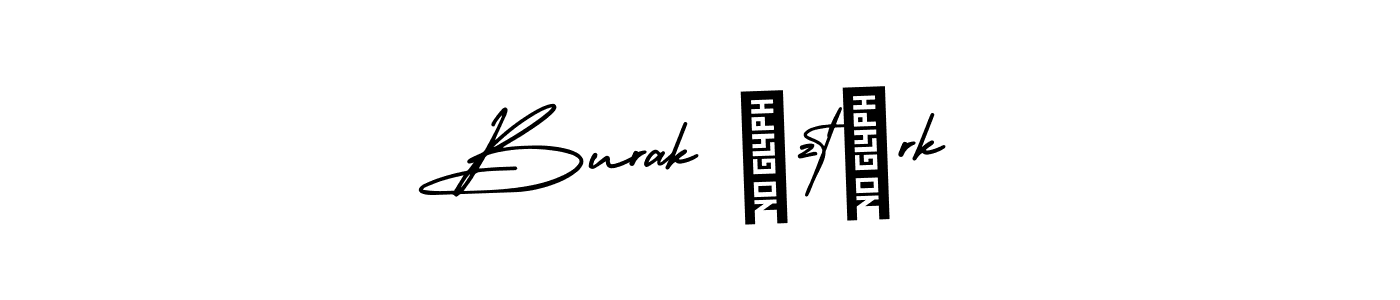 The best way (AmerikaSignatureDemo-Regular) to make a short signature is to pick only two or three words in your name. The name Burak Öztürk include a total of six letters. For converting this name. Burak Öztürk signature style 3 images and pictures png