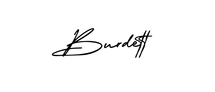It looks lik you need a new signature style for name Burdett. Design unique handwritten (AmerikaSignatureDemo-Regular) signature with our free signature maker in just a few clicks. Burdett signature style 3 images and pictures png