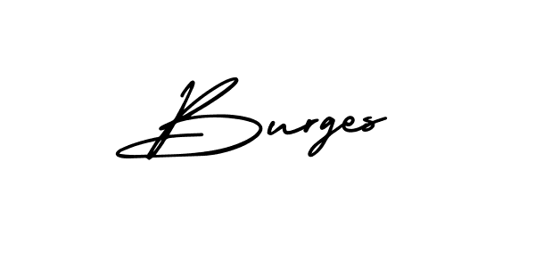 The best way (AmerikaSignatureDemo-Regular) to make a short signature is to pick only two or three words in your name. The name Burges include a total of six letters. For converting this name. Burges signature style 3 images and pictures png