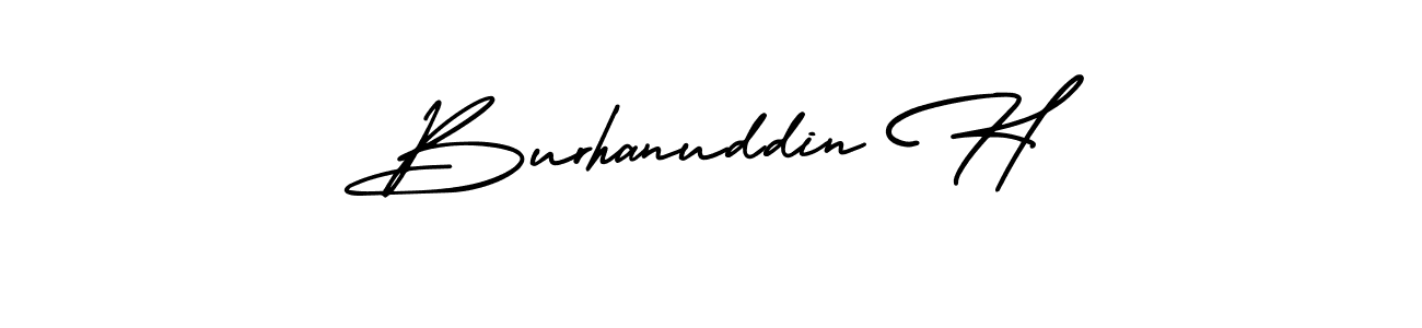 Best and Professional Signature Style for Burhanuddin H. AmerikaSignatureDemo-Regular Best Signature Style Collection. Burhanuddin H signature style 3 images and pictures png