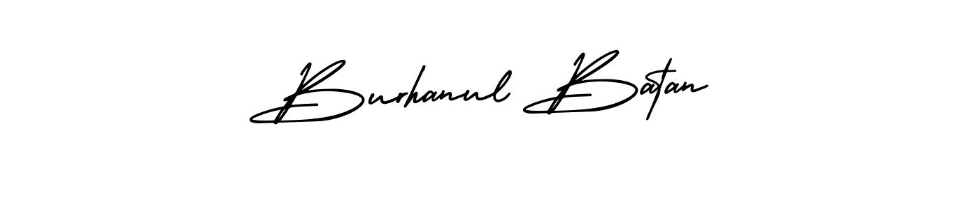 Best and Professional Signature Style for Burhanul Batan. AmerikaSignatureDemo-Regular Best Signature Style Collection. Burhanul Batan signature style 3 images and pictures png