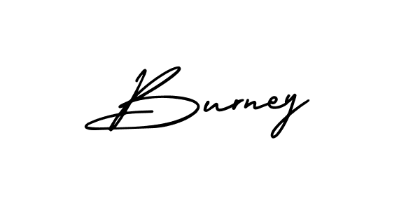 How to make Burney name signature. Use AmerikaSignatureDemo-Regular style for creating short signs online. This is the latest handwritten sign. Burney signature style 3 images and pictures png