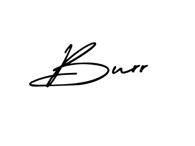 Use a signature maker to create a handwritten signature online. With this signature software, you can design (AmerikaSignatureDemo-Regular) your own signature for name Burr. Burr signature style 3 images and pictures png