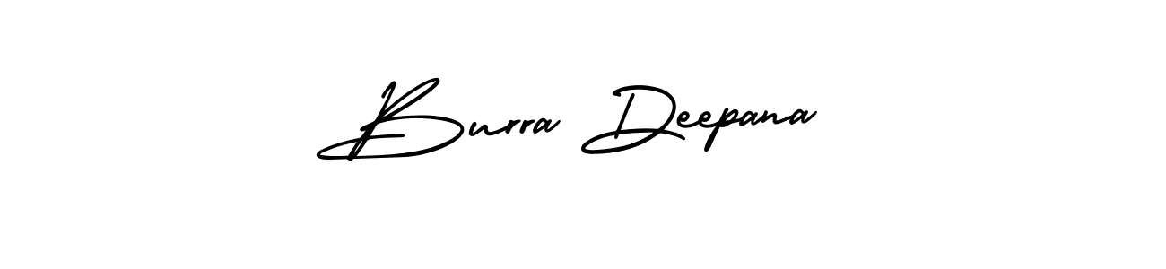 Design your own signature with our free online signature maker. With this signature software, you can create a handwritten (AmerikaSignatureDemo-Regular) signature for name Burra Deepana. Burra Deepana signature style 3 images and pictures png