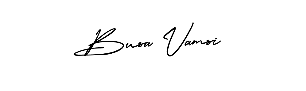 Create a beautiful signature design for name Busa Vamsi. With this signature (AmerikaSignatureDemo-Regular) fonts, you can make a handwritten signature for free. Busa Vamsi signature style 3 images and pictures png