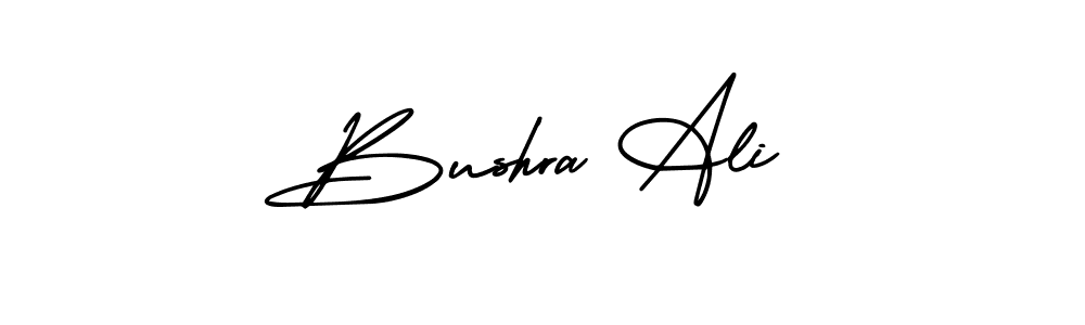 Design your own signature with our free online signature maker. With this signature software, you can create a handwritten (AmerikaSignatureDemo-Regular) signature for name Bushra Ali. Bushra Ali signature style 3 images and pictures png
