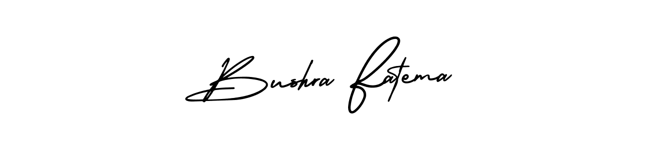 Design your own signature with our free online signature maker. With this signature software, you can create a handwritten (AmerikaSignatureDemo-Regular) signature for name Bushra Fatema. Bushra Fatema signature style 3 images and pictures png