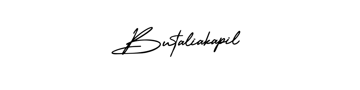 How to make Butaliakapil signature? AmerikaSignatureDemo-Regular is a professional autograph style. Create handwritten signature for Butaliakapil name. Butaliakapil signature style 3 images and pictures png