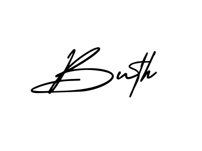 Design your own signature with our free online signature maker. With this signature software, you can create a handwritten (AmerikaSignatureDemo-Regular) signature for name Buth. Buth signature style 3 images and pictures png