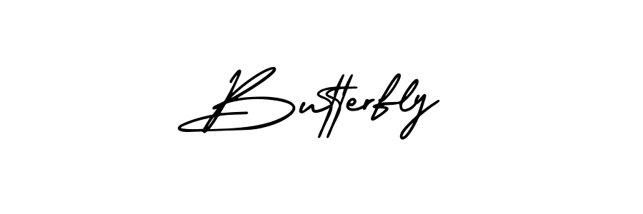 Butterfly stylish signature style. Best Handwritten Sign (AmerikaSignatureDemo-Regular) for my name. Handwritten Signature Collection Ideas for my name Butterfly. Butterfly signature style 3 images and pictures png