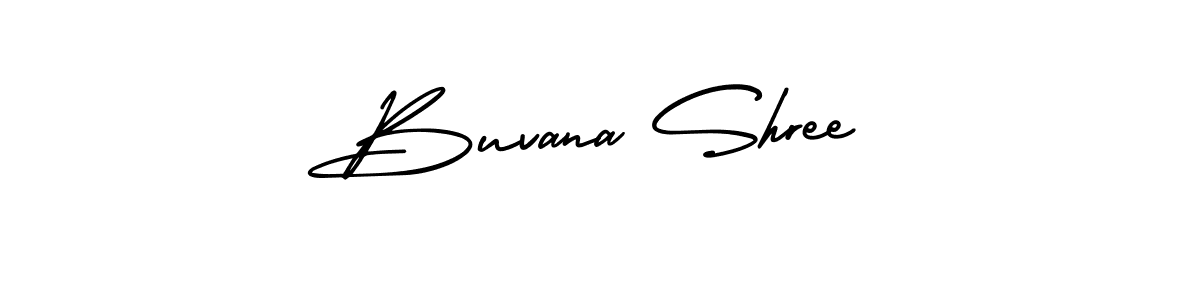 This is the best signature style for the Buvana Shree name. Also you like these signature font (AmerikaSignatureDemo-Regular). Mix name signature. Buvana Shree signature style 3 images and pictures png