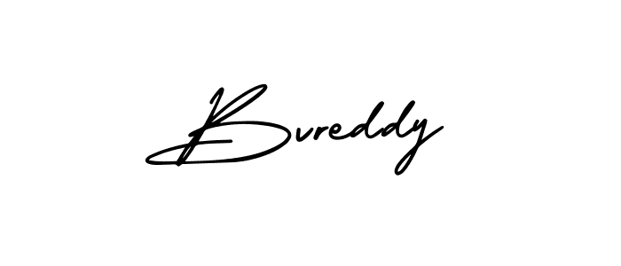 How to make Bvreddy signature? AmerikaSignatureDemo-Regular is a professional autograph style. Create handwritten signature for Bvreddy name. Bvreddy signature style 3 images and pictures png