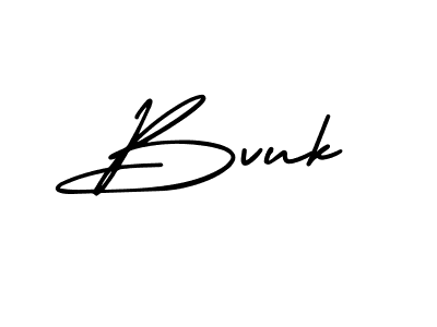 Create a beautiful signature design for name Bvuk. With this signature (AmerikaSignatureDemo-Regular) fonts, you can make a handwritten signature for free. Bvuk signature style 3 images and pictures png