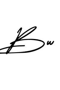 The best way (AmerikaSignatureDemo-Regular) to make a short signature is to pick only two or three words in your name. The name Bw include a total of six letters. For converting this name. Bw signature style 3 images and pictures png