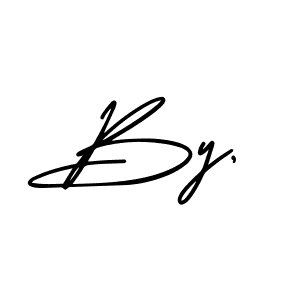 By, stylish signature style. Best Handwritten Sign (AmerikaSignatureDemo-Regular) for my name. Handwritten Signature Collection Ideas for my name By,. By, signature style 3 images and pictures png