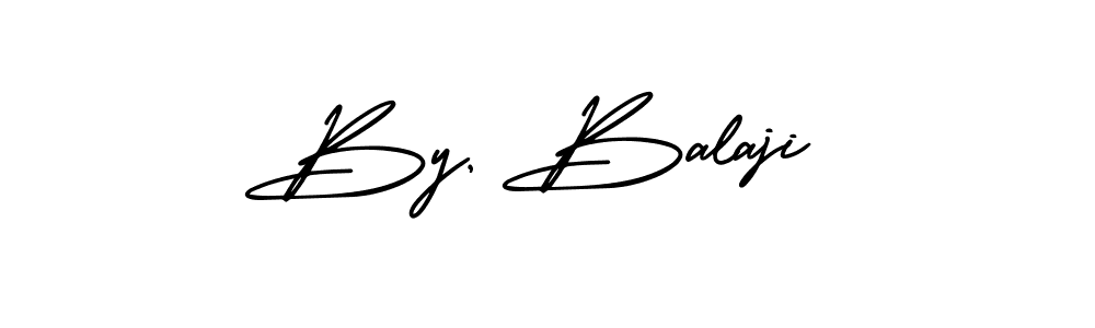 Create a beautiful signature design for name By, Balaji. With this signature (AmerikaSignatureDemo-Regular) fonts, you can make a handwritten signature for free. By, Balaji signature style 3 images and pictures png