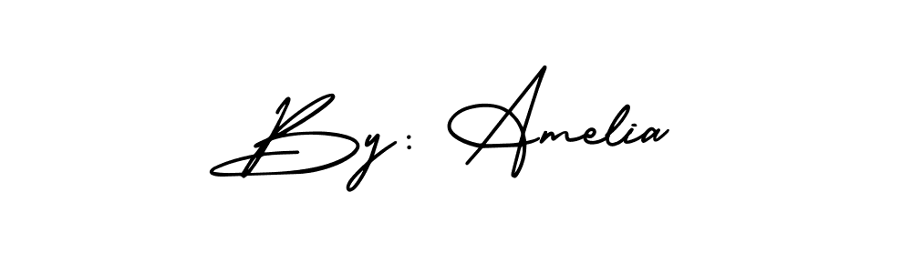 Also we have By: Amelia name is the best signature style. Create professional handwritten signature collection using AmerikaSignatureDemo-Regular autograph style. By: Amelia signature style 3 images and pictures png