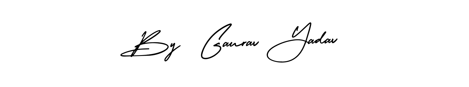 How to make By  Gaurav Yadav signature? AmerikaSignatureDemo-Regular is a professional autograph style. Create handwritten signature for By  Gaurav Yadav name. By  Gaurav Yadav signature style 3 images and pictures png