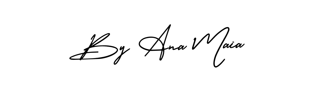 You should practise on your own different ways (AmerikaSignatureDemo-Regular) to write your name (By Ana Maia) in signature. don't let someone else do it for you. By Ana Maia signature style 3 images and pictures png