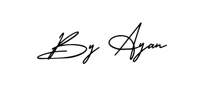 Make a short By Ayan signature style. Manage your documents anywhere anytime using AmerikaSignatureDemo-Regular. Create and add eSignatures, submit forms, share and send files easily. By Ayan signature style 3 images and pictures png