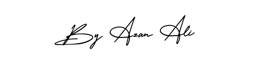 Create a beautiful signature design for name By Azan Ali. With this signature (AmerikaSignatureDemo-Regular) fonts, you can make a handwritten signature for free. By Azan Ali signature style 3 images and pictures png